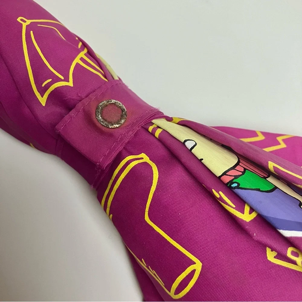 90s Vintage Rugrats Kids Umbrella 1998 Viacom Pink Parapluie Les Razmoket - Picture 16 of 17